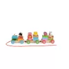 Moni Toys Fa kisvonat állatos 39 cm