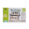 Moni Toys Holzspielzeug-Baubank aus Holz, 49 x 45 x 29,5 cm
