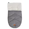 Cangaroo Luxe Kinderwagen-Fußsack 42x80cm mit Tragegurt, grau