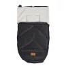Cangaroo Luxe Kinderwagen-Fußsack 42x80 cm mit Tragegurt, schwarz
