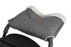 LUXE Handwärmer für Kinderwagen, Muff GRAU