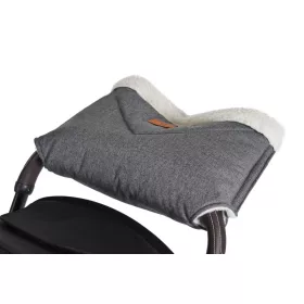 LUXE Handwärmer für Kinderwagen, Muff GRAU