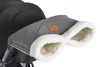 LUXE Handwärmer für Kinderwagen, Muff GRAU