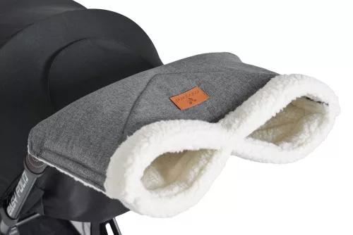 LUXE Handwärmer für Kinderwagen, Muff GRAU