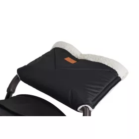 LUXE Handwärmer für Kinderwagen, Muff SCHWARZ