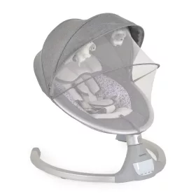   Iswing elektrische Schaukel, 9 kg, 5 Geschwindigkeiten, mit Moskitonetz SILBER