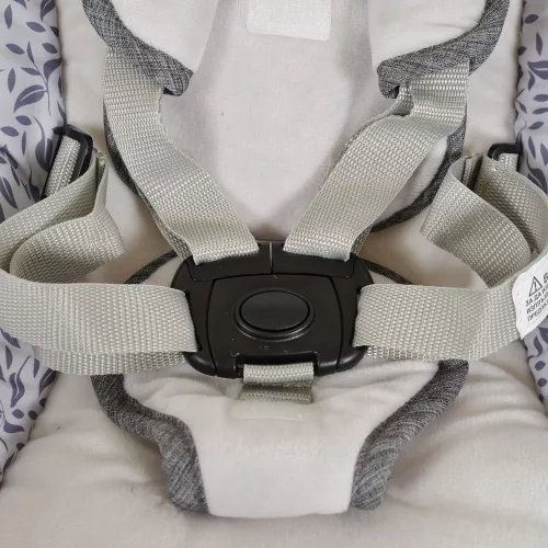 Iswing elektrische Schaukel, 9 kg, 5 Geschwindigkeiten, mit Moskitonetz SILBER