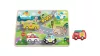 TOOKY Toy fapuzzle kirakó, forma illesztős közlekedés 8dbos