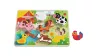 TOOKY Toy fapuzzle kirakó, forma illesztős, farmos 8dbos