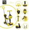 MONI Lollipop-Roller mit Sitz, Marienkäfergelb