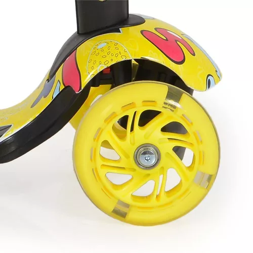 MONI Lollipop-Roller mit Sitz, Marienkäfergelb