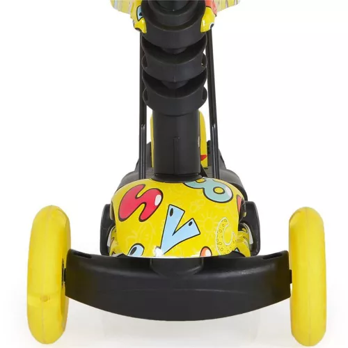 MONI Lollipop-Roller mit Sitz, Marienkäfergelb