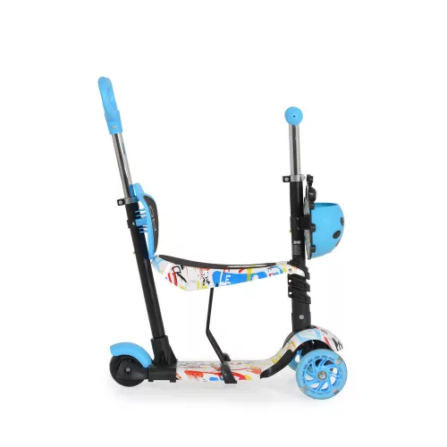 MONI Lollipop-Roller mit Sitz, Marienkäferblau