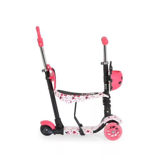 MONI Lollipop-Roller mit Sitz, Marienkäferrot