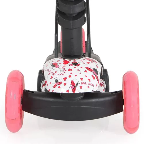 MONI Lollipop-Roller mit Sitz, Marienkäferrot