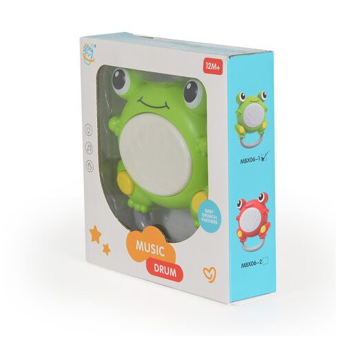 BÉBIJÁTÉK béka alakú dob