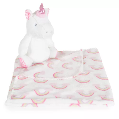Cangaroo Takaró 90x75cm unikornis plüss pink