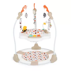 MONI Magic Babywippe mit pastellfarbenem Spielzeug, beige