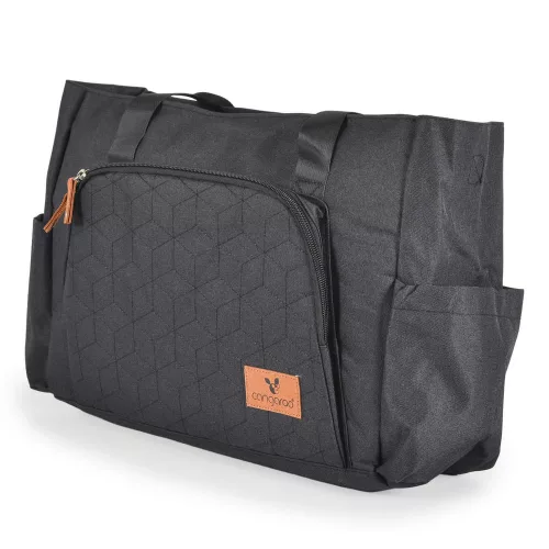 Cangaroo Keily Umstandstasche für Kinderwagen, SCHWARZ