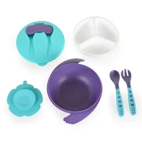 JELLY BOWL Set mit Gabel und Löffel 300ml BLAU