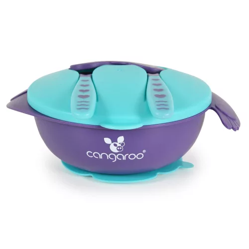 JELLY BOWL Set mit Gabel und Löffel 300ml BLAU
