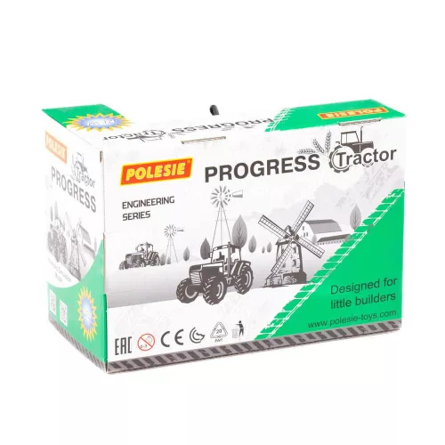 Polesie Toys 91222 Schwungrad-Rückziehtraktor GRÜN