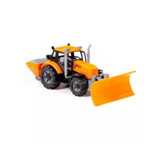 Polesie Toys 91772 Schwungrad, Schneeschaufel-Traktor GELB