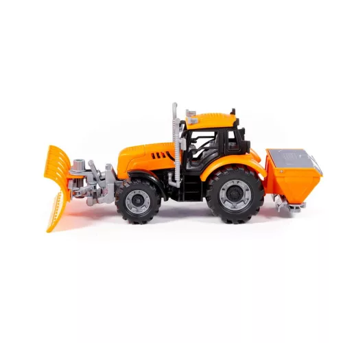 Polesie Toys 91772 Schwungrad, Schneeschaufel-Traktor GELB
