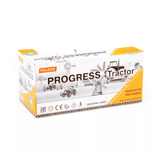 Polesie Toys 91772 Schwungrad, Schneeschaufel-Traktor GELB