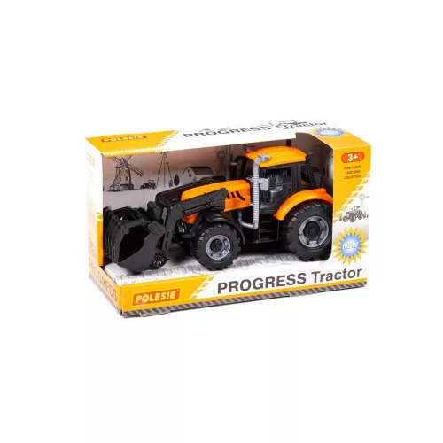 Polesie PROGRESS farm traktor 24 cm FEKETE/SÁRGA