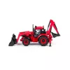POLESIE 91857 Mini-Traktor-Bagger + Schaufel 26 cm ROT