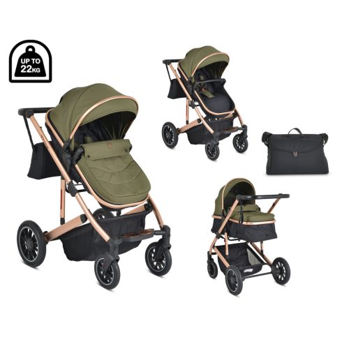 MONI Thira 0-22kg babakocsi sport/mózes zöld