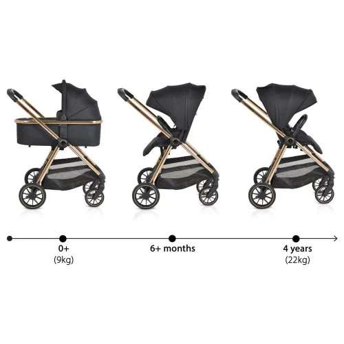 Cangaroo Hydra 2in1 Kinderwagen schwarz
