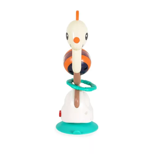 HOLA Spielzeug für Hochstuhl 2-in-1 Kauspielzeug BEIGE HASE