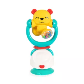   HOLA Spielzeug für Hochstuhl 2-in-1 Beißring GELBER TEDDYBÄR