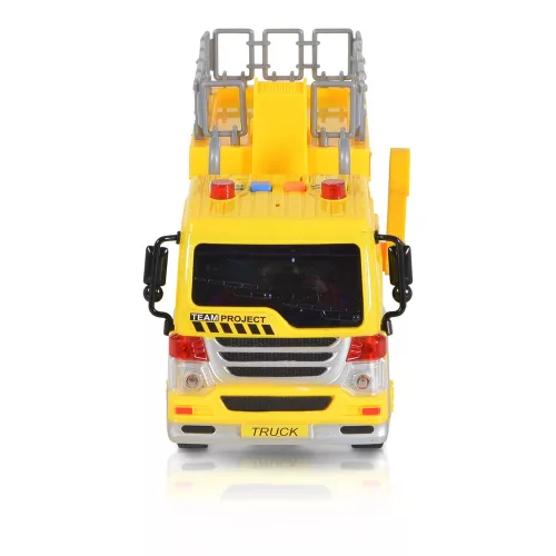 Moni Toys Kisautó emelődarus teherkocsi 1:16 sárga