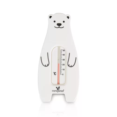 Eisbär-Wasserthermometer WEISS