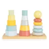 FAJÁTÉK toronyépítő 3 dbos szett MONTESSORI PASZTELL