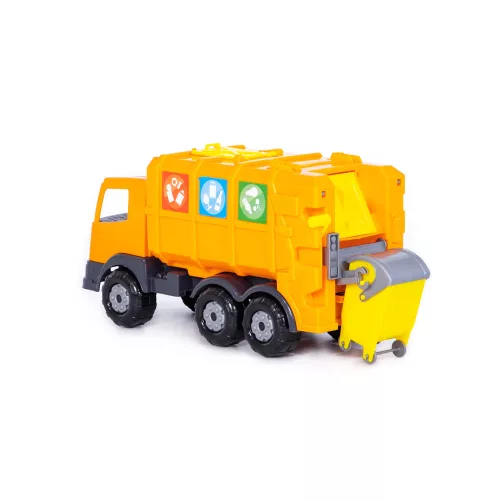 Polesie Toys Spielzeug-Müllwagen mit Mülltonne