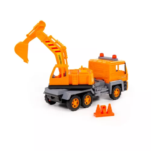 Polesie EXCAVATOR 2in1 teherautó és homlokrakodó NARANCS