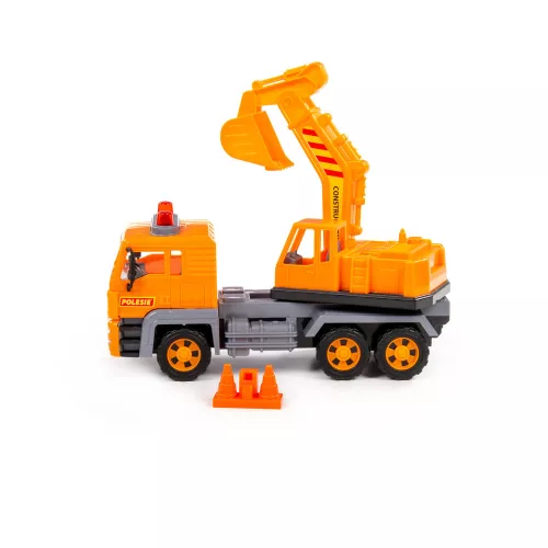 Polesie EXCAVATOR 2in1 teherautó és homlokrakodó NARANCS