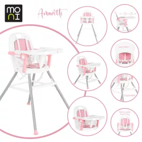 MONI Amaretti 3in1 abnehmbarer Hochstuhl rosa