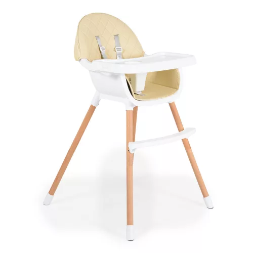 Cangaroo Gelato Holzhochstuhl 2in1 beige