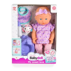 BABY 31 cm Neugeborenes mit Töpfchen und Schnuller