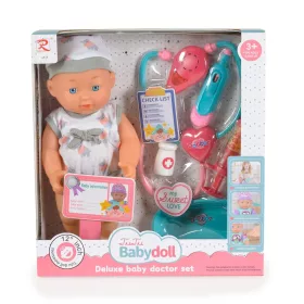 Tutu love Baby 31 cm Baby-Arztset mit Sound, grau
