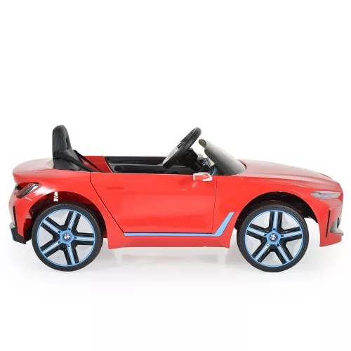 BO BMW i4 elektromos kisautó 2motor, 115cm, 30kg-ig PIROS