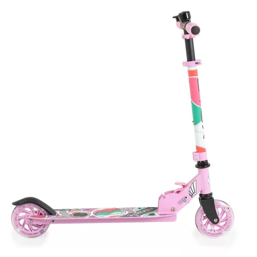 MIRACLE-Rolle aus Aluminium, 2 Räder, bis 50 kg, PINK