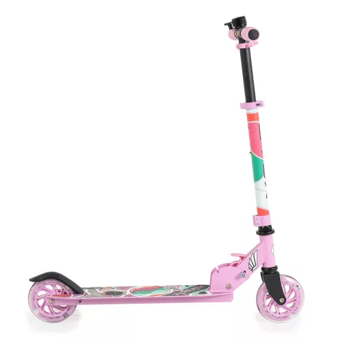 MIRACLE-Rolle aus Aluminium, 2 Räder, bis 50 kg, PINK