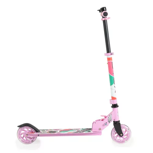 MIRACLE-Rolle aus Aluminium, 2 Räder, bis 50 kg, PINK