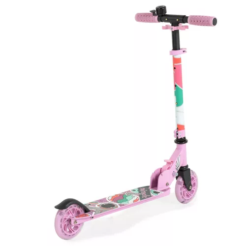 MIRACLE-Rolle aus Aluminium, 2 Räder, bis 50 kg, PINK